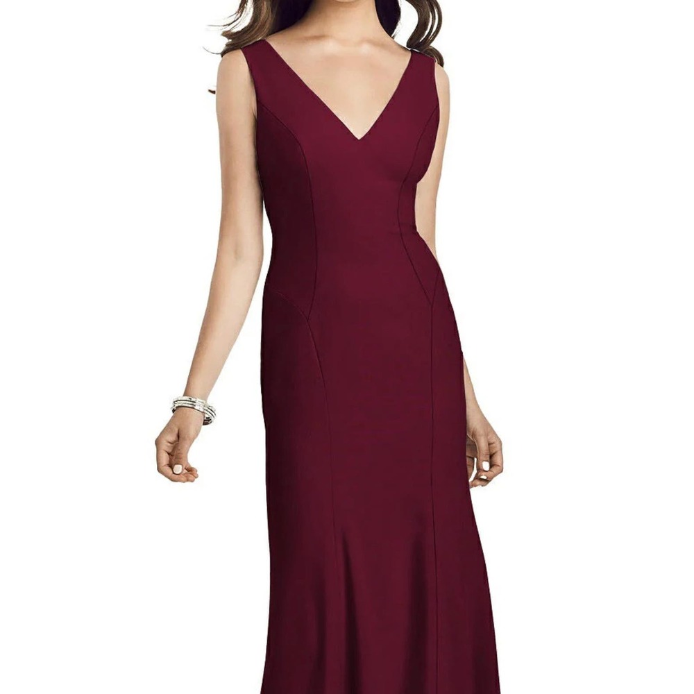 Dessy Collection Bridesmaid Dress in Burgundy